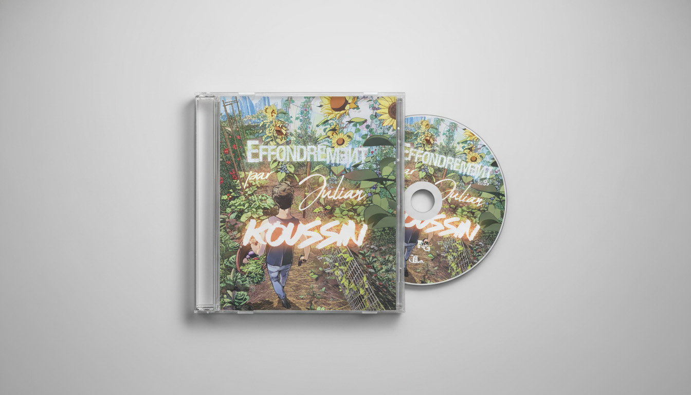 Mockup CD CD musique Effondrement