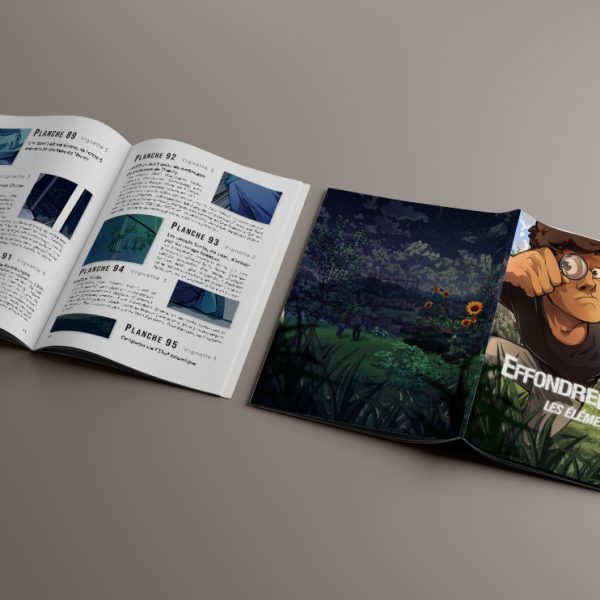 Extrait du carnet des éléments cachés de la BD Effondrement par Alexis Koleszar
