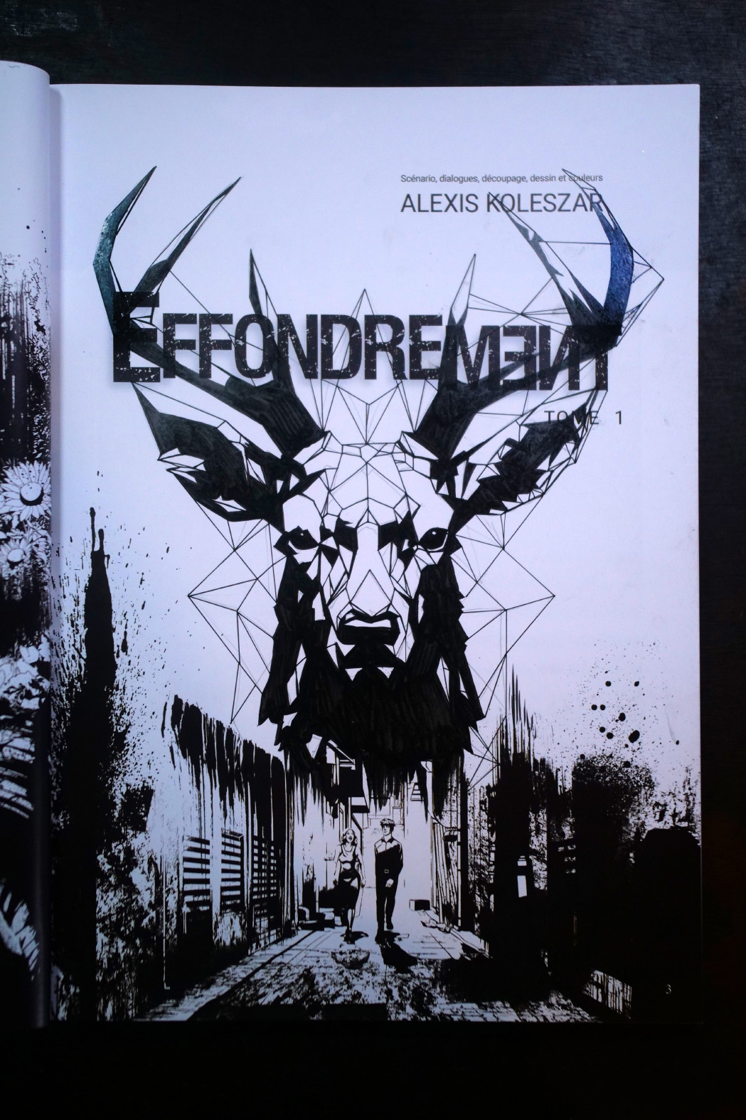 BD Effondrement par Alexis Koleszar dédicacée